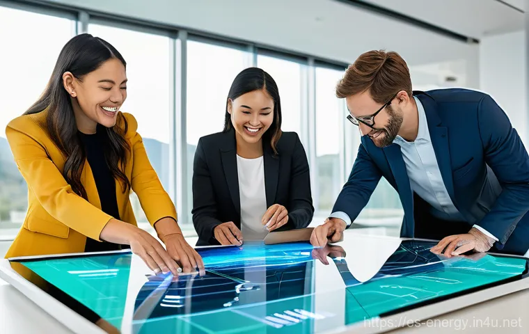 에너지 블록체인 응용 - **Blockchain Energy Transparency Dashboard:**
A sophisticated, futuristic digital dashboard domi... 에너지 블록체인 응용 - **Blockchain Energy Transparency Dashboard:**
A sophisticated, futuristic digital dashboard domi...