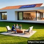 고체 산화물 연료전지 SOFC - **Prompt 1: Sustainable Spanish Home Powered by SOFC**
"A vibrant, high-angle outdoor shot of a ...